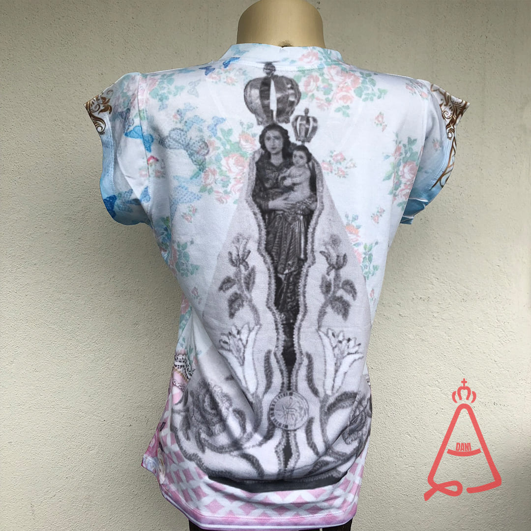 CAMISETA RELIGIOSA NOSSA SENHORA DE NAZARÉ TAMANHO:G (1 UNIDADE)