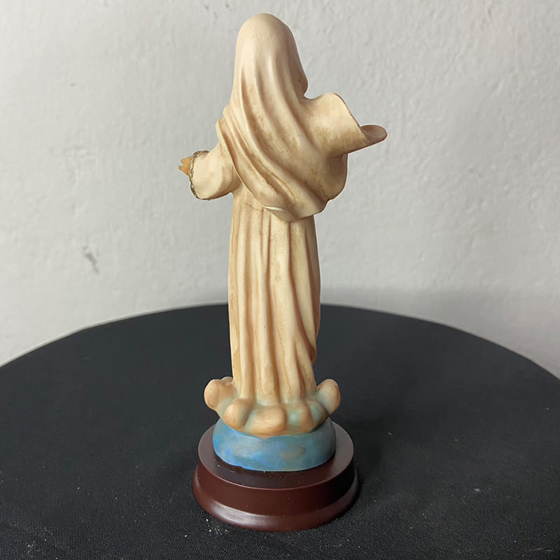 IMAGEM DE RESINA IMPORTADA RAINHA DA PAZ 15CM (1 UNIDADE)