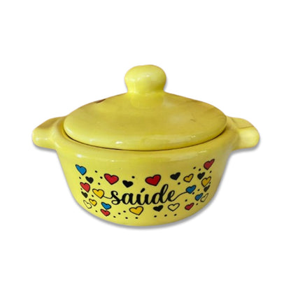 PANELINHA DE PORCELANA AMARELA SAÚDE (1 UNIDADE)