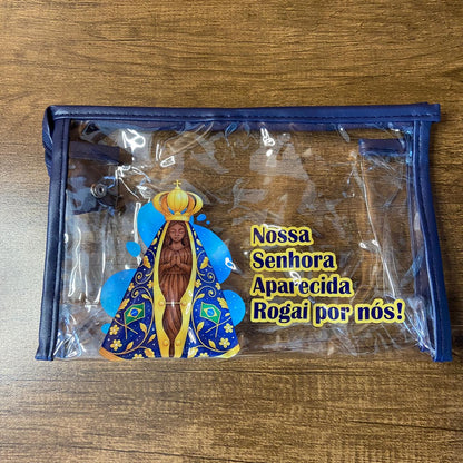 KIT NECESSAIRE  NOSSA SENHORA APARECIDA - MOD1 (3 UNIDADES)