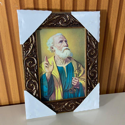 QUADRO COM MOLDURA RESINADO SÃO PEDRO 20,5X15,5 (1 UNIDADE)