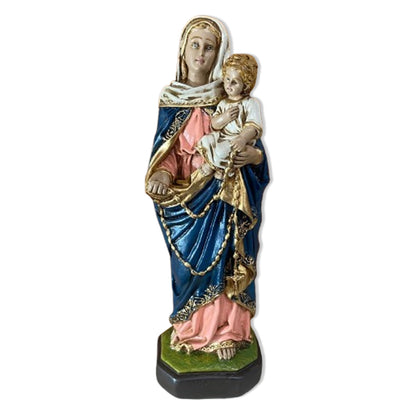 IMAGEM DE GESSO NOSSA SENHORA DO ROSÁRIO 40CM (1 UNIDADE)