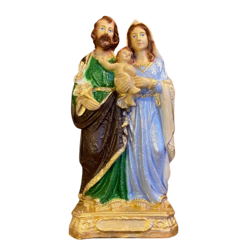 IMAGEM DE GESSO SAGRADA FAMÍLIA 21CM (1 UNIDADE)