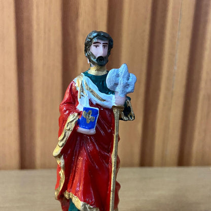 IMAGEM DE RESINA NACIONAL SÃO JUDAS TADEU 07CM (6 UNIDADES)