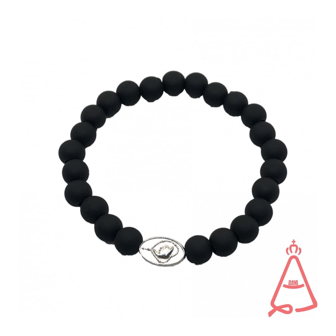 PULSEIRA EMBORRACHADA NOSSA SENHORA APARECIDA PRETO FOSCO (11 UNIDADES)
