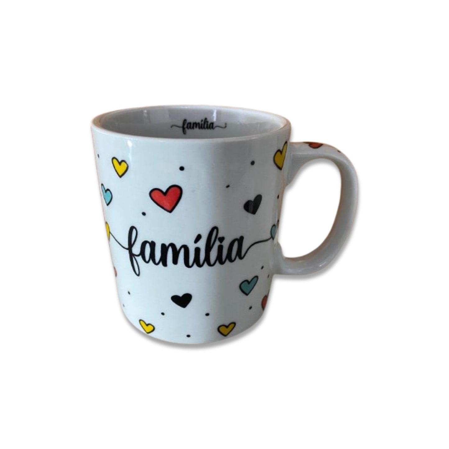 CANECA DE PORCELANA FAMÍLIA (1 UNIDADE)