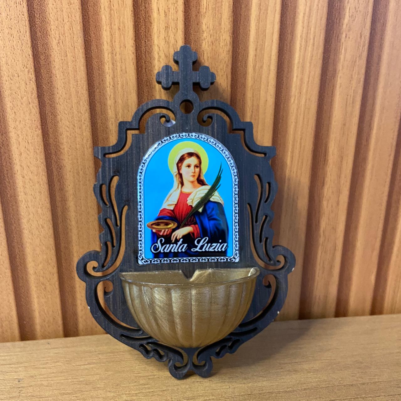 PORTA AGUA BENTA MDF SANTA LUZIA 16CM (1 UNIDADE)