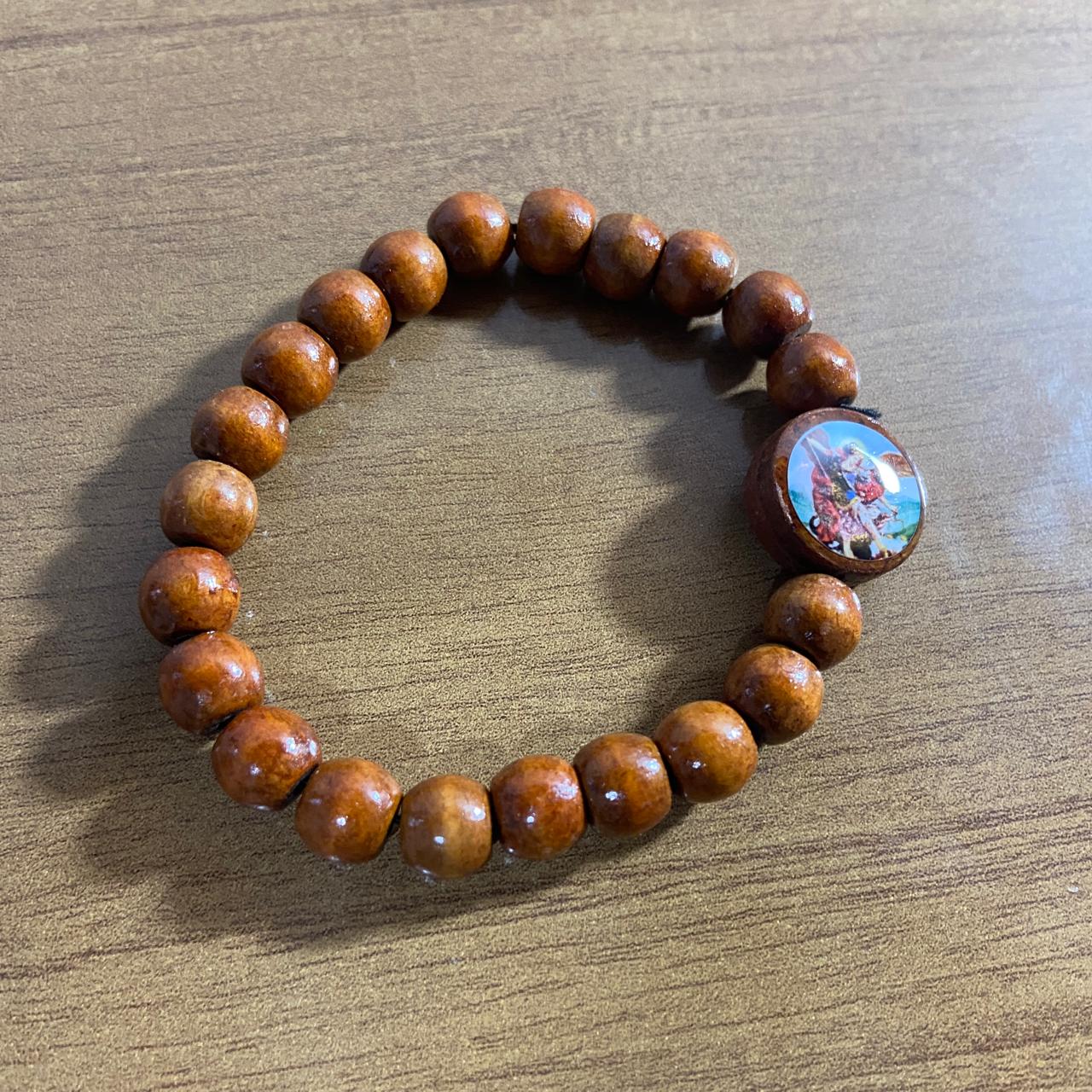 PULSEIRA DE MADEIRA SÃO MIGUEL ARCANJO (12 UNIDADES)