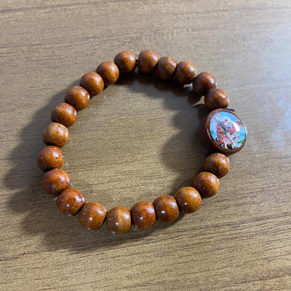 PULSEIRA DE MADEIRA SÃO MIGUEL ARCANJO (12 UNIDADES)