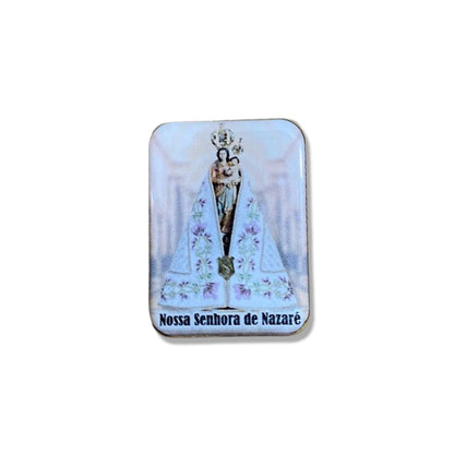 IMÃ MDF QUADRADO RESINADO NOSSA SENHORA DE NAZARÉ (3 UNIDADES)