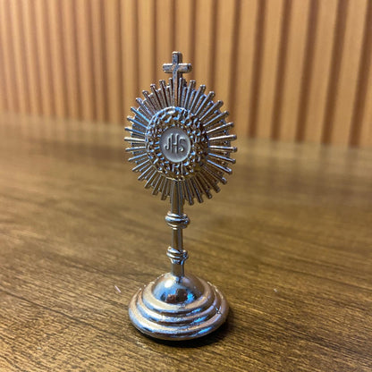 OSTENSÓRIO PRATEADO 06CM PARA CARRO  (6 UNIDADES)