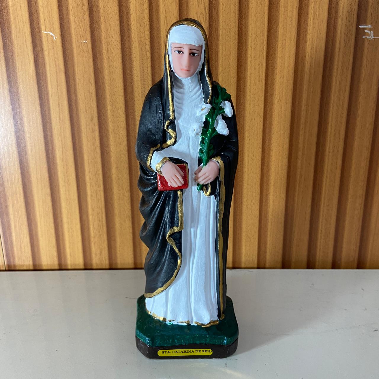 IMAGEM DE RESINA NACIONAL SANTA CATARINA DE SENA 21CM (1 UNIDADE)