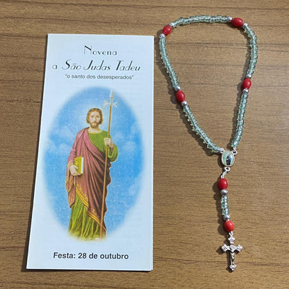 TERÇO MIÇANGA SÃO JUDAS TADEU 4MM MOD2 (1UNIDADE)