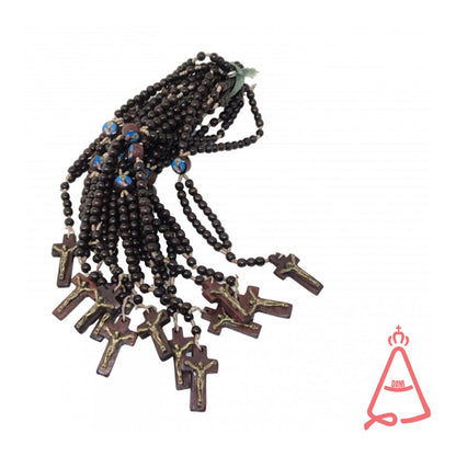 TERÇO PULSEIRA MADEIRA SÃO FRANCISCO XAVIER (12 UNIDADES)