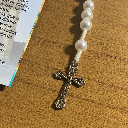 TERÇO PÉROLA NOSSA SENHORA APARECIDA 8MM (1 UNIDADE)