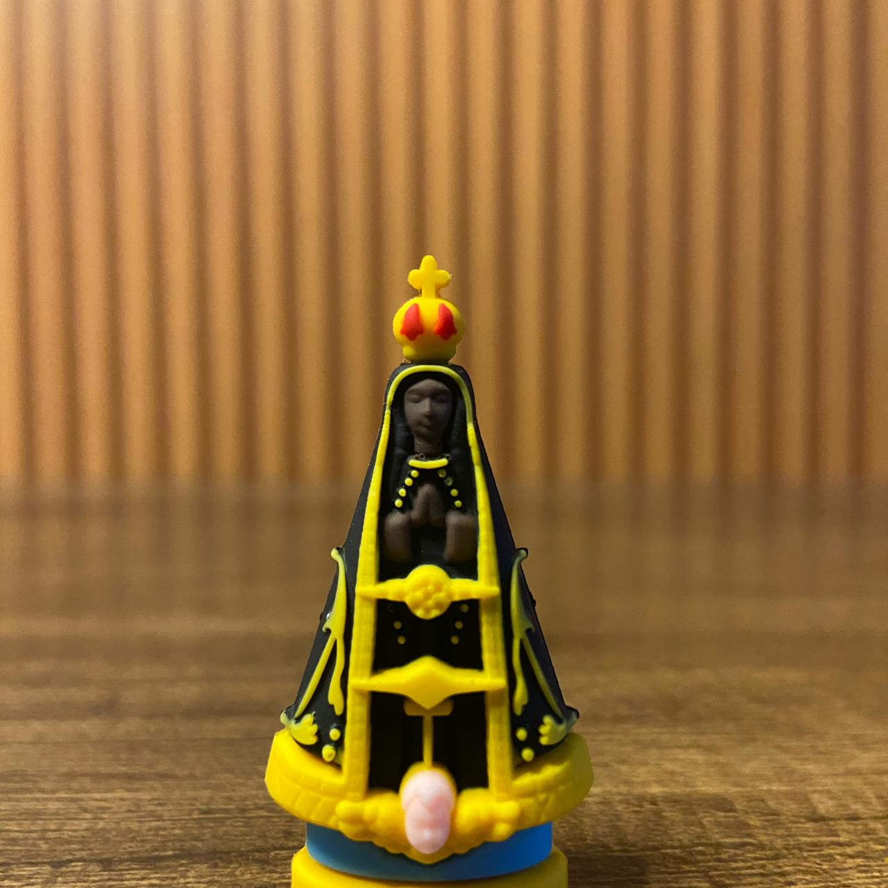 IMAGEM DE BORRACHA NOSSA SENHORA APARECIDA 05CM (3 UNIDADES)