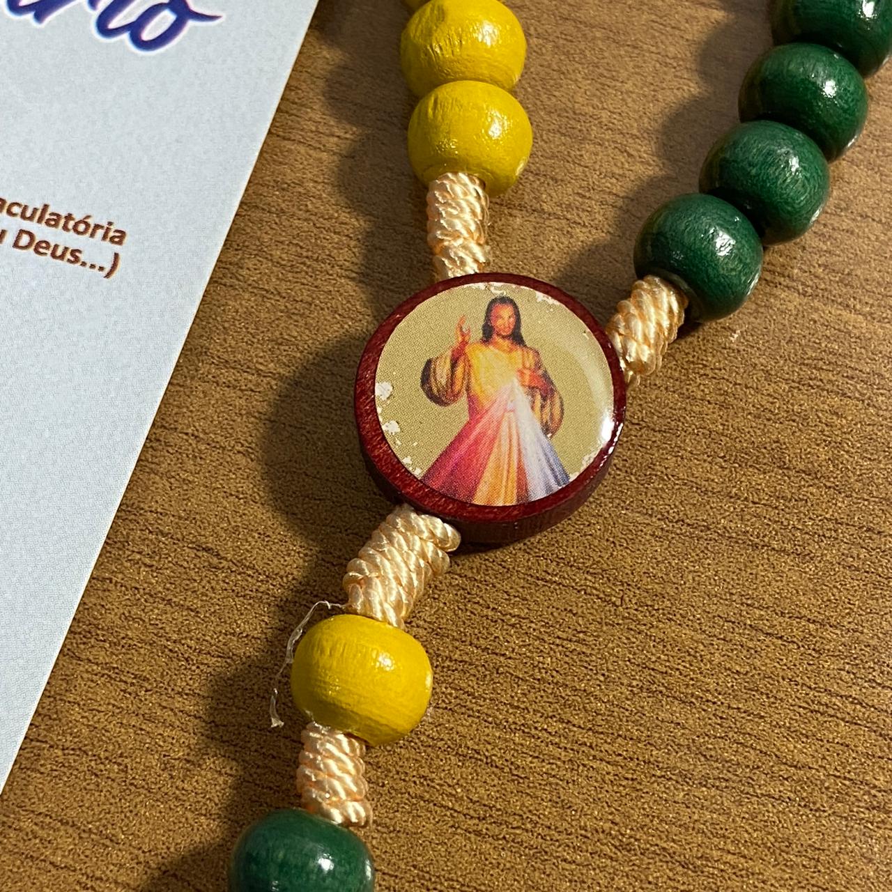 TERÇO DE MADEIRA MISSIONÁRIO (3 UNIDADES)