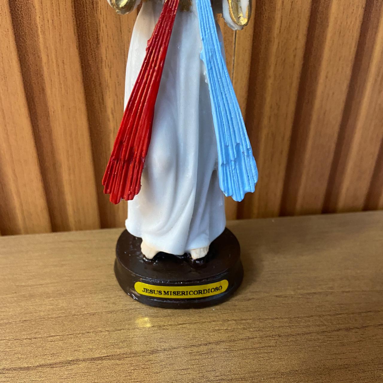 IMAGEM DE RESINA NACIONAL JESUS MISERICORDIOSO 15CM (1 UNIDADE)