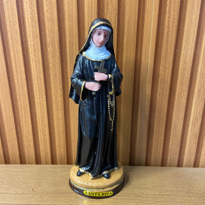 IMAGEM DE RESINA NACIONAL SANTA RITA DE CÁSSIA 20CM (1 UNIDADE)