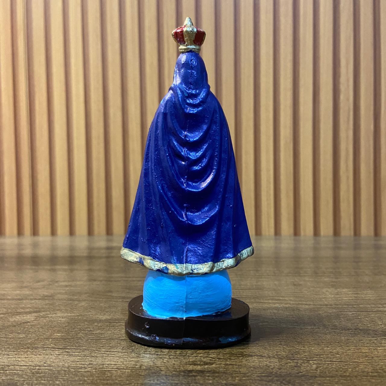 IMAGEM DE RESINA NACIONAL NOSSA SENHORA APARECIDA MOD2 15CM (1 UNIDADE)