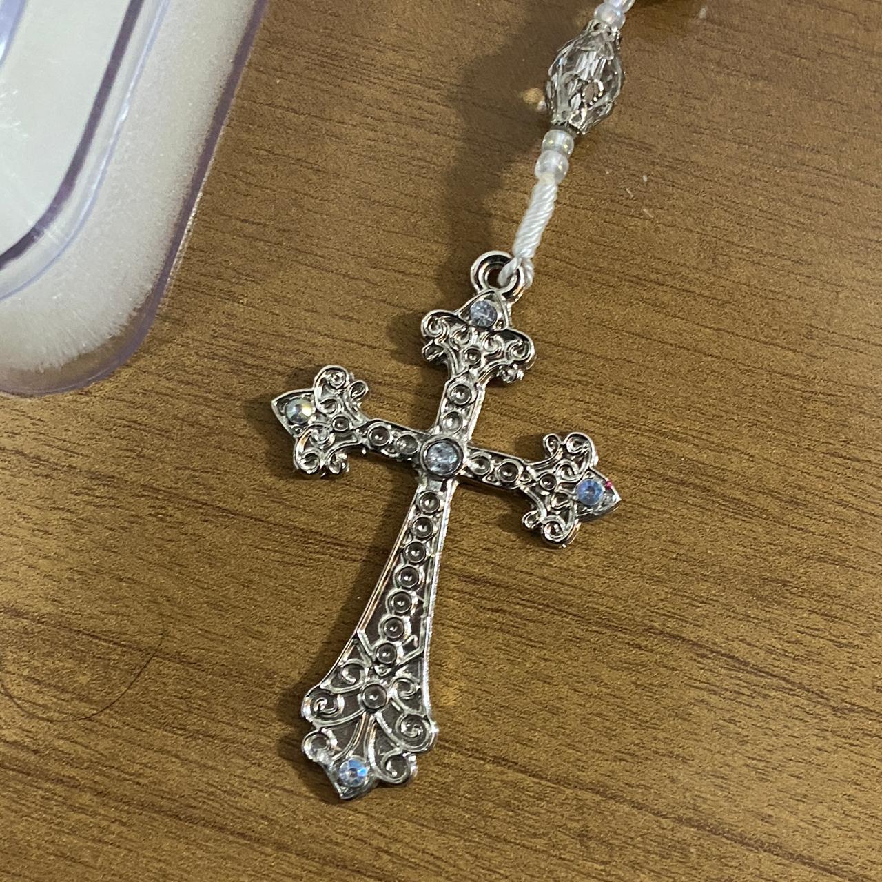 TERÇO DE NOIVA PÉROLA NOSSA SENHORA APARECIDA MOD1 12MM (1 UNIDADE)