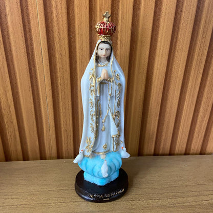 IMAGEM DE RESINA NACIONAL NOSSA SENHORA DE FÁTIMA 20CM (1 UNIDADE)