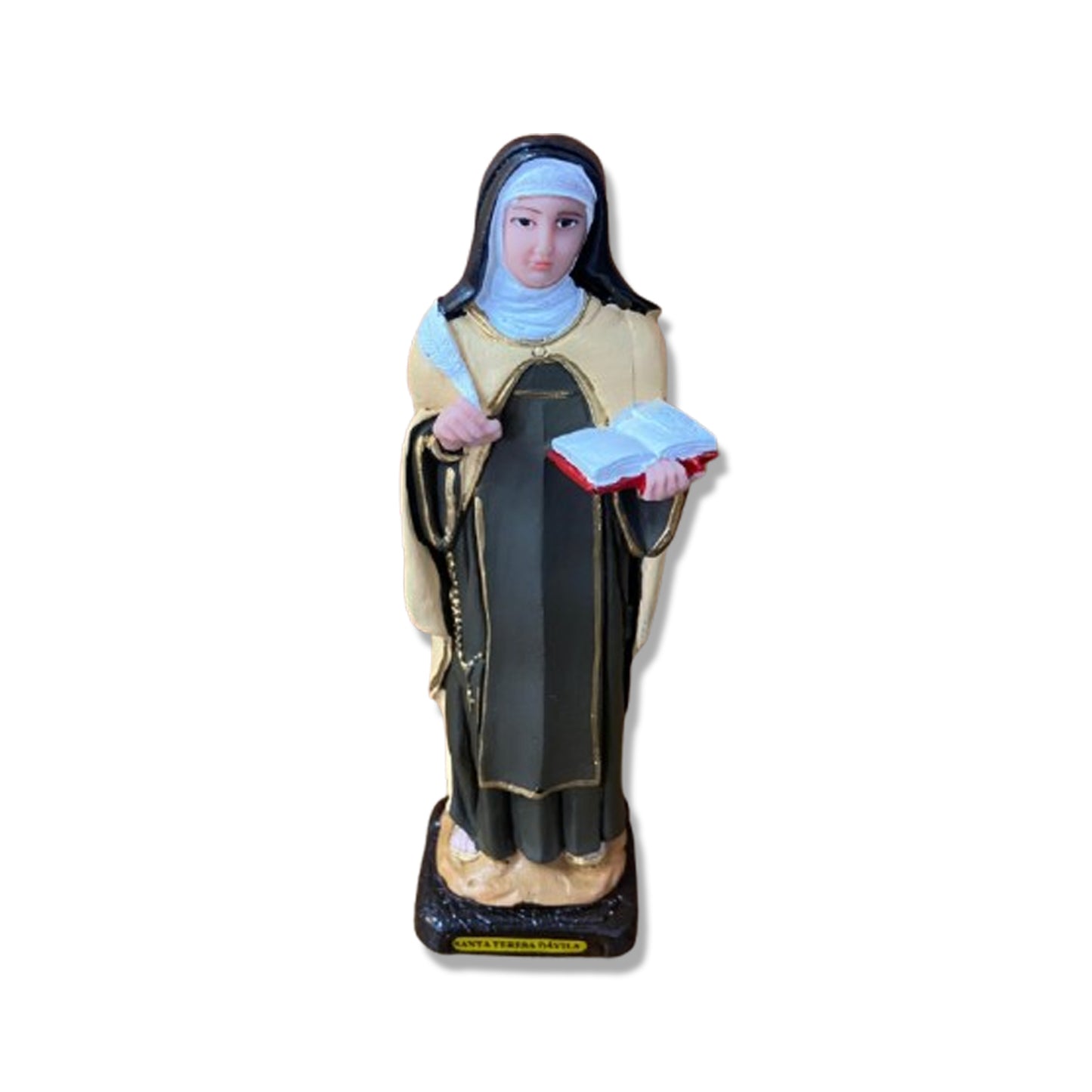 IMAGEM DE RESINA NACIONAL SANTA TERESA D'AVILA 21CM (1 UNIDADE)
