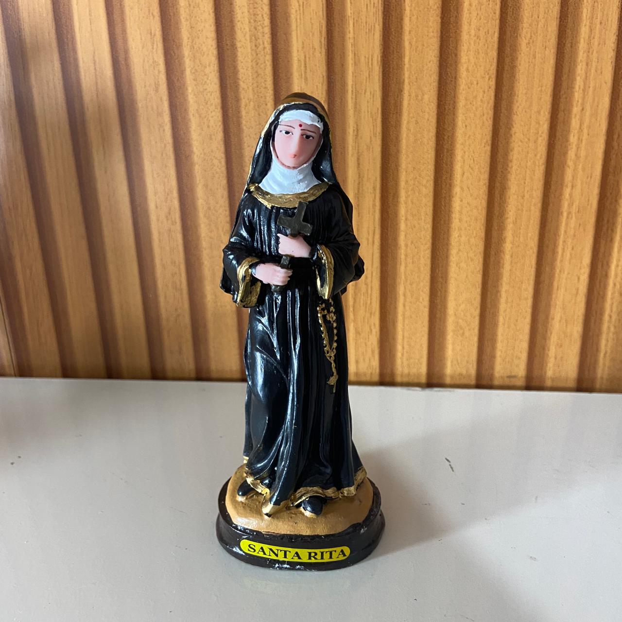 IMAGEM DE RESINA NACIONAL SANTA RITA DE CÁSSIA 15CM (1 UNIDADE)