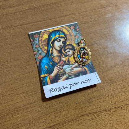 MEDALHA ALUMINIO NOSSA SENHORA DA SAÚDE (36 UNIDADES)