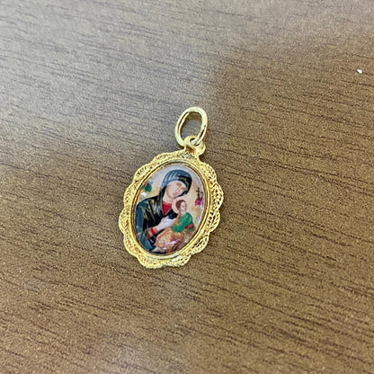 MEDALHA ALUMINIO NOSSA SENHORA DO PERPETUO SOCORRO (36 UNIDADES)