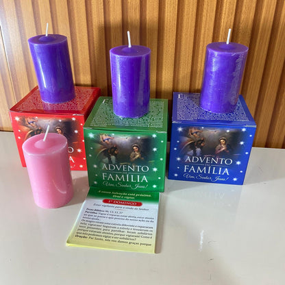 KIT VELA ADVENTO EM FAMÍLIA MOD2 (1 UNIDADE)