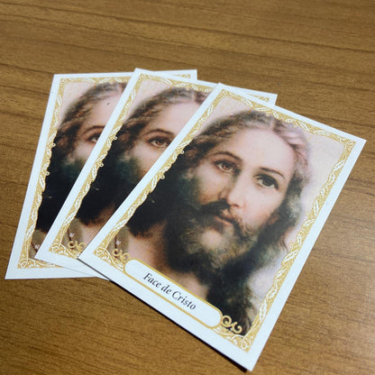 FOLHETO DE ORAÇÃO FACE DE CRISTO (300 UNIDADES)