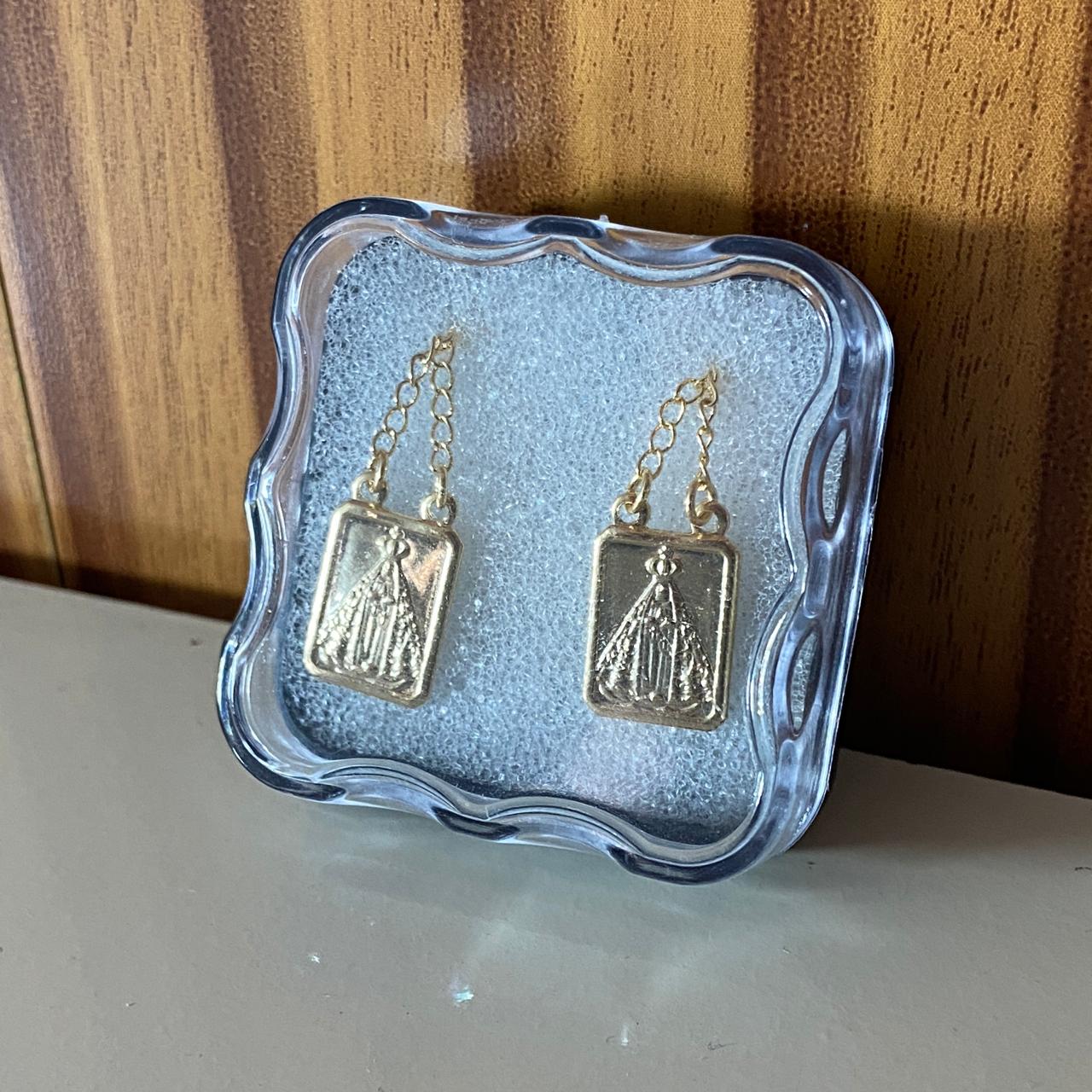 ESCAPULÁRIO DOURADO NOSSA SENHORA APARECIDA  (3 UNIDADES)