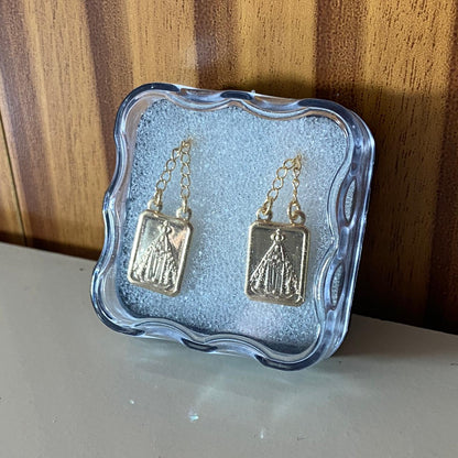 ESCAPULÁRIO DOURADO NOSSA SENHORA APARECIDA  (3 UNIDADES)