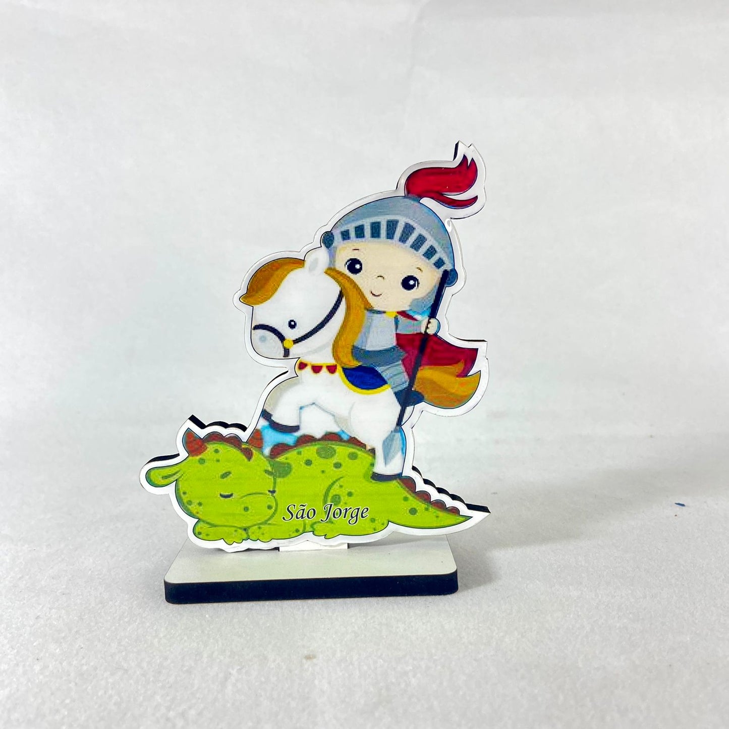 IMAGEM MDF INFANTIL  SÃO JORGE 12CM (1 UNIDADE)