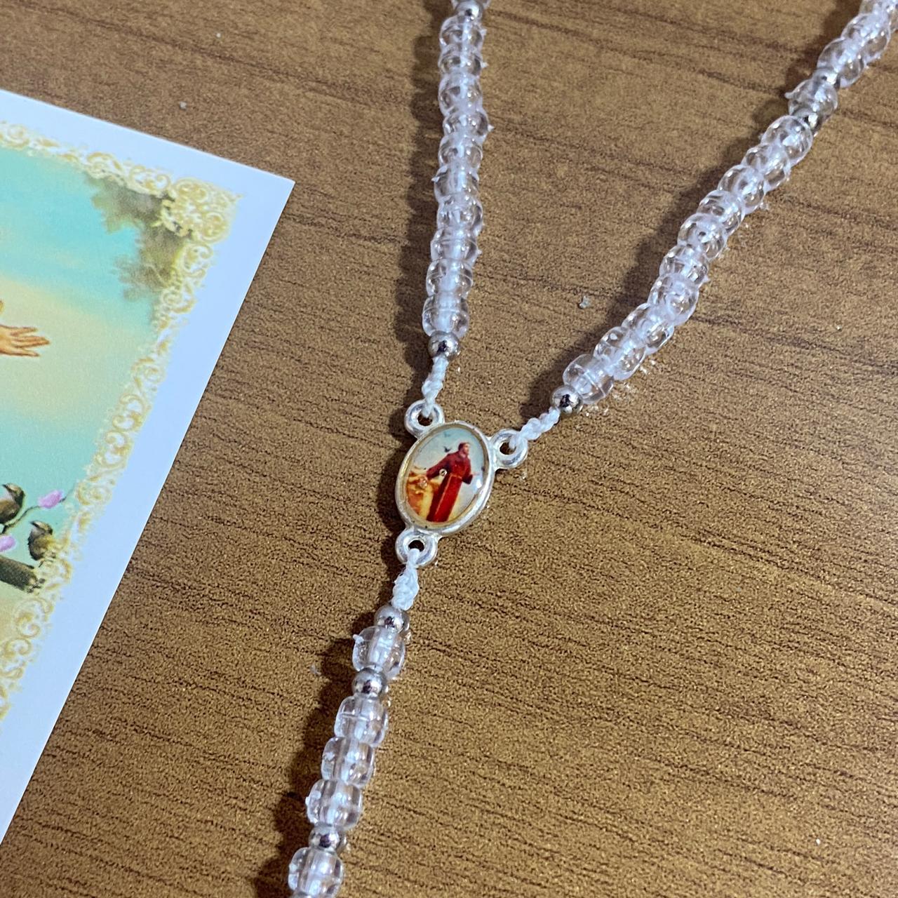 TERÇO MIÇANGA SÃO FRANCISCO DE ASSIS 4MM (1UNIDADE)