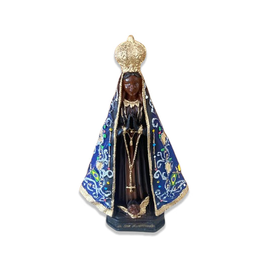 IMAGEM DE GESSO NOSSA SENHORA APARECIDA PINTADA 22CM (1 UNIDADE)