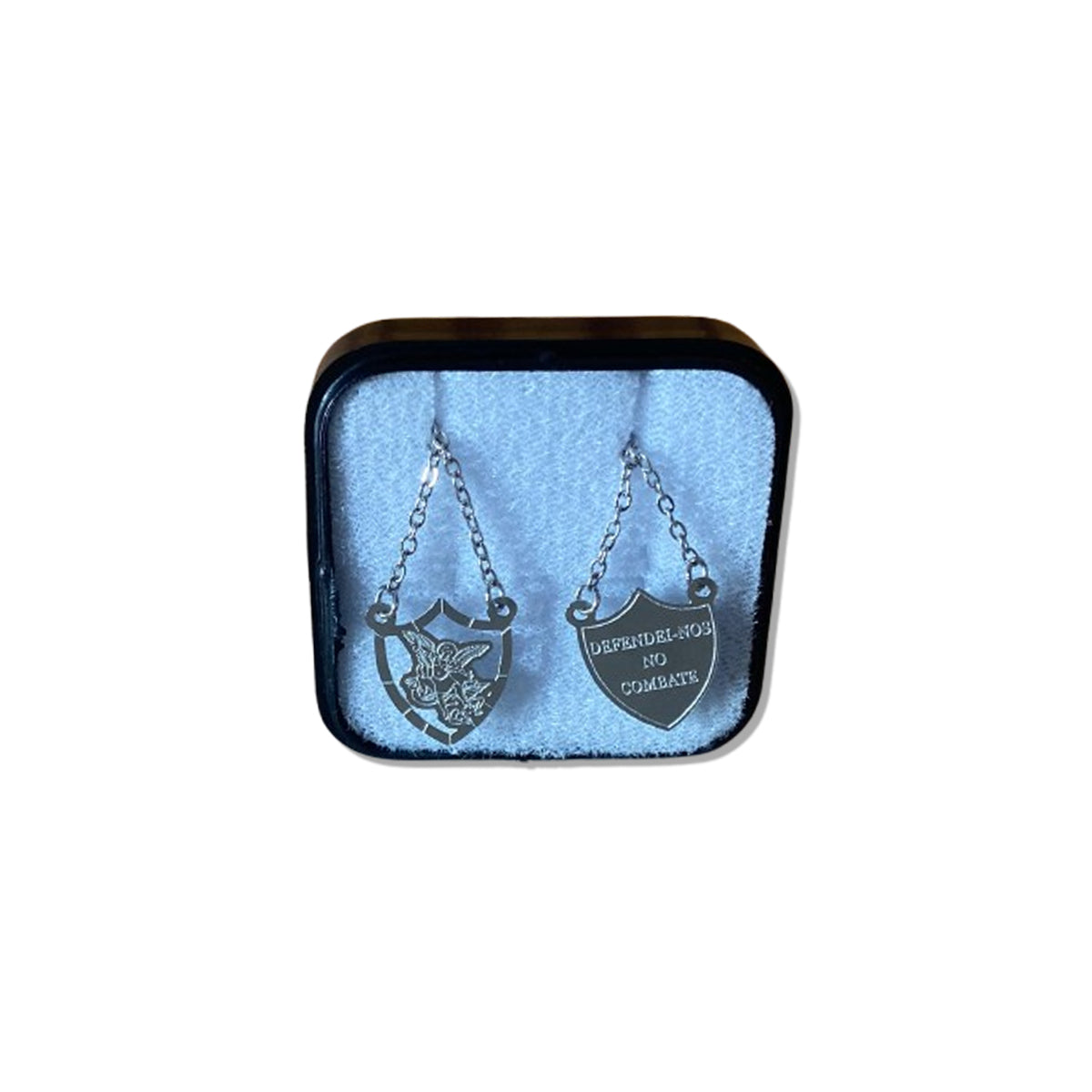 ESCAPULÁRIO INOX SÃO MIGUEL ARCANJO ESCUDO (6 UNIDADES)