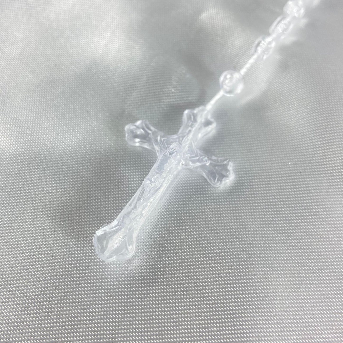 TERÇO ACRÍLICO P TRANSPARENTE (12 UNIDADES)