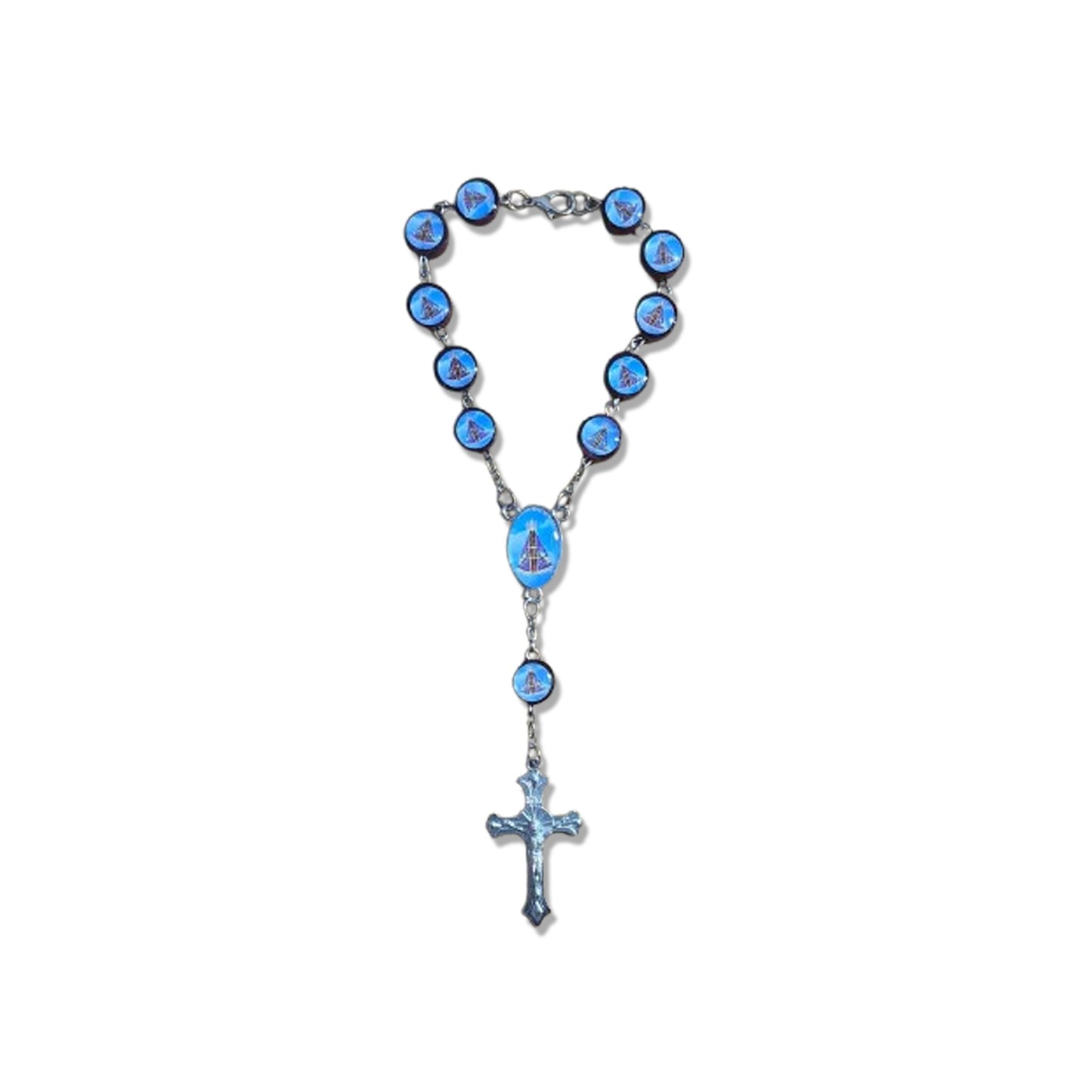DEZENA PARA CARRO MADEIRA NOSSA SENHORA APARECIDA  10MM (6 UNIDADES)