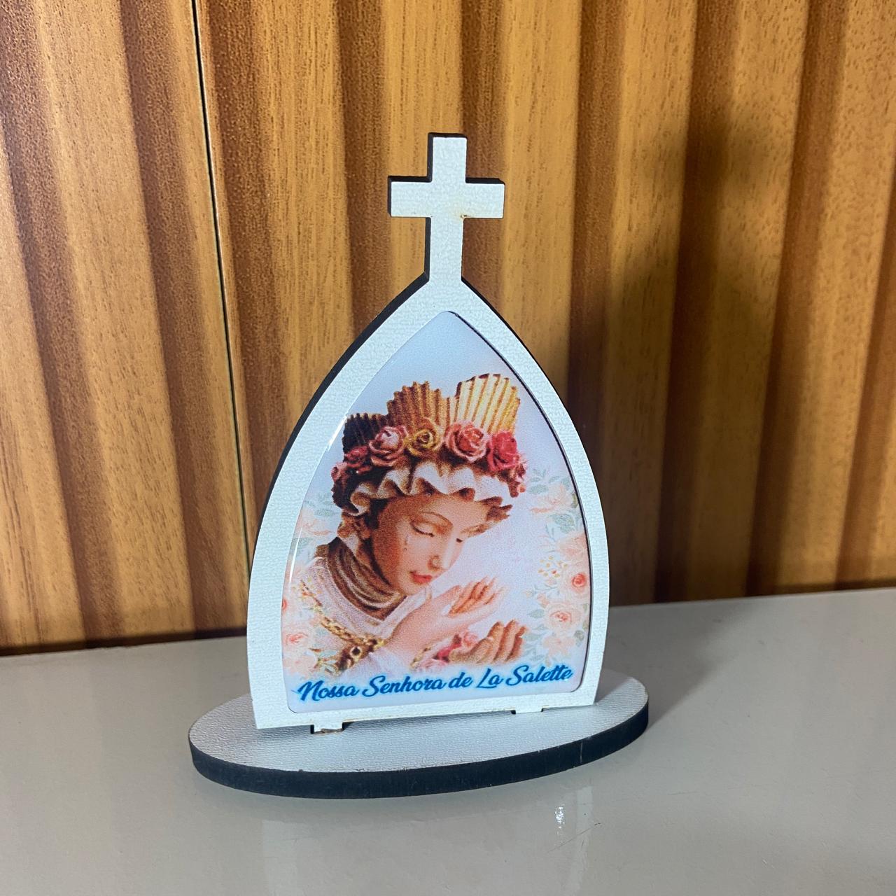 CAPELA MDF DESMONTÁVEL NOSSA SENHORA DE SALETTE 11CM (1 UNIDADE)