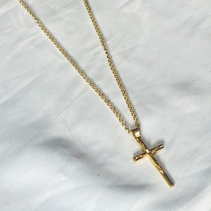 CORRENTE DOURADA COM CRUCIFIXO MOD2   (1 UNIDADE)