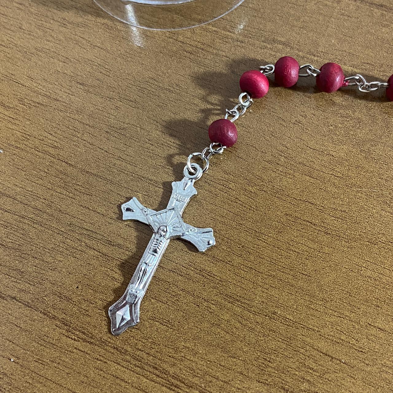 TERÇO PERFUMADO NOSSA SENHORA APARECIDA 6MM MOD2 (12 UNIDADES)