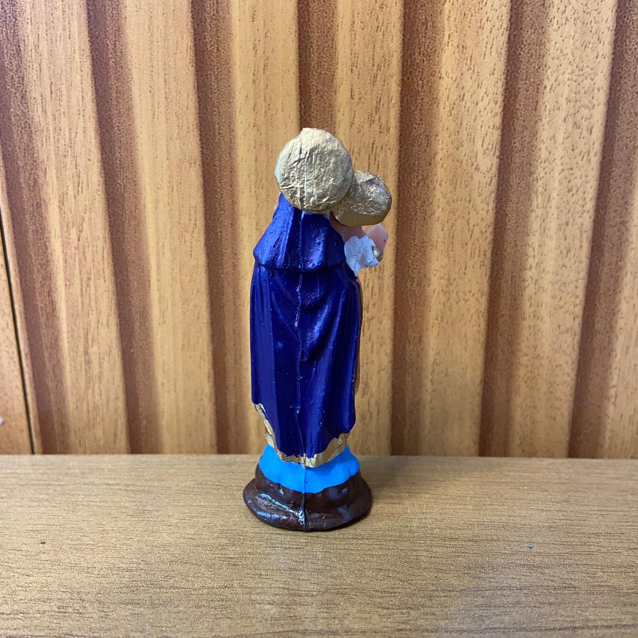 IMAGEM DE RESINA NACIONAL NOSSA SENHORA DA SAÚDE 07CM (6 UNIDADES)