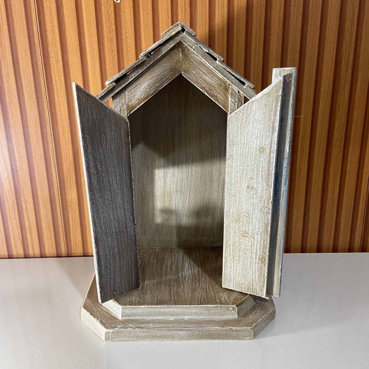 ORATÓRIO MDF COM PORTA PARA IMAGEM DE 20CM (1 UNIDADE)