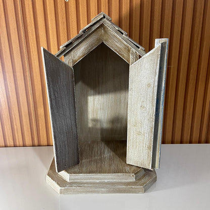 ORATÓRIO MDF COM PORTA PARA IMAGEM DE 20CM (1 UNIDADE)