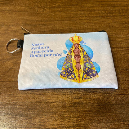 BOLSA PORTA MOEDAS NOSSA SENHORA APARECIDA MOD2 (1 UNIDADE)