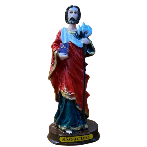IMAGEM DE RESINA NACIONAL SÃO JUDAS 14CM (1 UNIDADE)