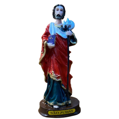 IMAGEM DE RESINA NACIONAL SÃO JUDAS 14CM (1 UNIDADE)