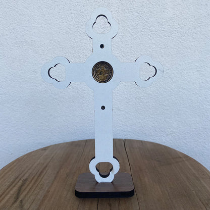 CRUCIFIXO MDF DE MESA 18CM (1 UNIDADE)